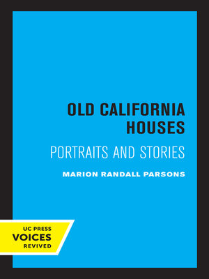 cover image of Old California Houses